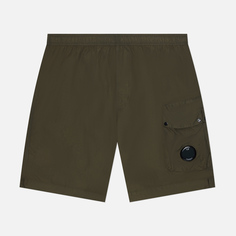 Мужские шорты C.P. Company Flatt Nylon Lens Swim оливковый, Размер 54