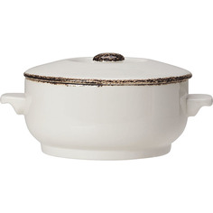 Чашка бульонная с ручками фарфор Steelite Brown Dapple 425мл 3120605 Alat Home