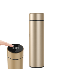 Термокружка с датчиком температуры 0.5 л. Aspi cookware, золотой