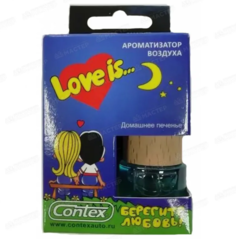Ароматизатор На Зеркало Contex Love Is Бутылочка "Домашнее Печенье" 8мл Шт Contex