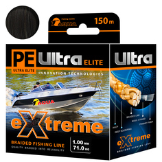 Плетеный Шнур Для Рыбалки Aqua Pe Ultra Extreme 1,00mm (Цвет Черный) 150m
