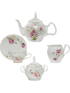 Чайный сервиз 17 предметов фарфор Lenardi Maria rose 200мл 226-061