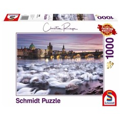 Пазл К.Рингер. Прага. Лебеди, 1000 элементов Schmidt