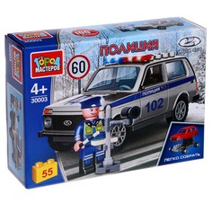 Конструктор LADA 4х4 ДПС, 55 деталей No Brand