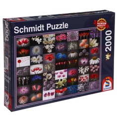 Пазл Коллаж - цветы, 2000 элементов Schmidt