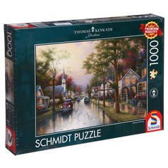Пазл Томас Кинкейд. Утро в маленьком городке, 1000 элементов Schmidt
