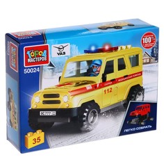 Конструктор УАЗ Hunter. Скорая помощь, 35 деталей No Brand