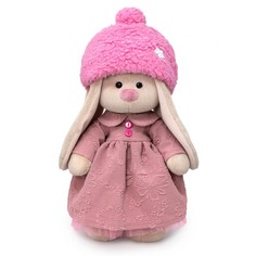 Мягкая игрушка Зайка Ми в платье и меховой шапке, 32 см No Brand