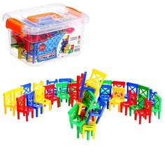 Настольная игра Балансирующие стулья, в чемодане, 36 штук No Brand