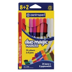 Centropen меняющие цвет Duo Magic, 10 шт, 24 цветов, картон