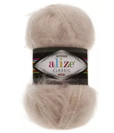 Пряжа Alize 2565322 Mohair classic 67 молочно-бежевый