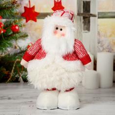 Мягкая игрушка Зимнее волшебство Дед Мороз в пышной шубе 19х55 см