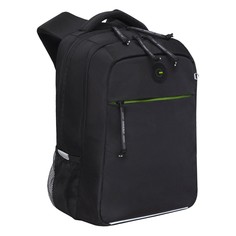Рюкзак школьный Grizzly RB-356-5 /5 черный-салатовый
