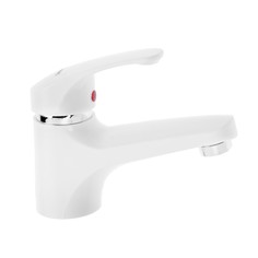 Смеситель для раковины "Эверест" B10-033, однорычажный, белый