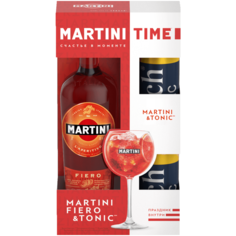 Вермут Martini Fiero, полусладкий, 15 %, 1000 мл +2 банки Тоника