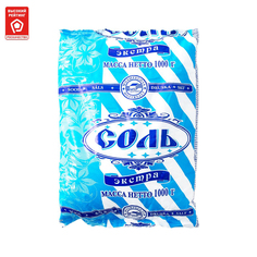 Соль поваренная пищевая Полесье экстра 1 кг