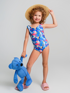 Купальник слитный детский для девочек КотМарКот 3221196 синий размер 116