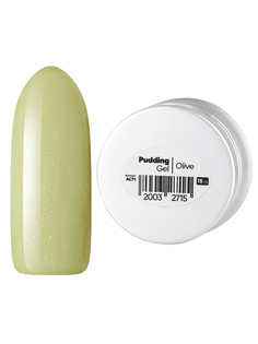 Гель Patrisa Nail с микроблеском Pudding Olive, 15 г