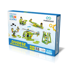 Робот-конструктор Makerzoid Diverse Building Blocks 370 дет.