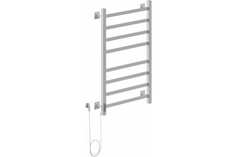 Полотенцесушитель Электрич.кабельный Ника STEP-1 80/40 RAL9016 белый матовый левый тэн Nika