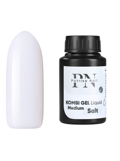 Гель для моделирования ногтей Patrisa Nail Kombi Gel Liquid Medium Salt молочный, 30 мл