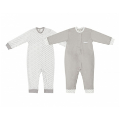 Комбинезон детский Lucky Child, серый, р. 74