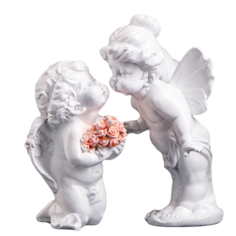 Фигура Ангелы целуются набор из 2шт, 15х27х26см Хорошие сувениры