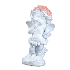 Фигура Ангел в цветах 43х22см Хорошие сувениры