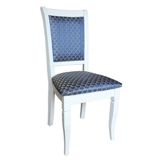 Стул NoBrand Консул белый/синий, белый/синий