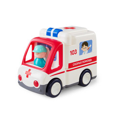 Игрушка скорая помощь Happy Baby AMBULANCE машинка и набор доктора, 2в1, 331892