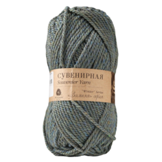 Пряжа Сувенирная 50% акрил 50% шерсть 160м/200гр (1051-Св.лазурн. берег) Пехорка