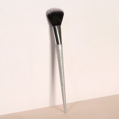 Кисть для макияжа «SHINE», 20 см, цвет серебряный Queen Fair