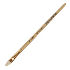 Кисть Щетина овальная Roubloff Сочиняй № 8 (длина волоса 14 мм), короткая ручка матовая
