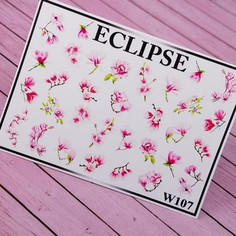 Набор, Eclipse, Слайдер-дизайн для ногтей W №107, 2 шт.
