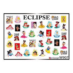 Набор, Eclipse, Слайдер-дизайн для ногтей W №907, 2 шт.