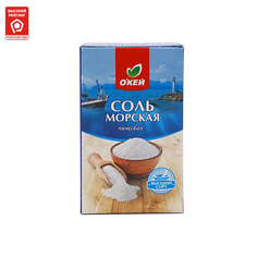 Соль морская Окей пищевая 500 г