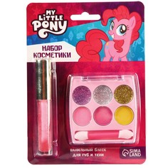 Набор косметики Hasbro My Little Pony Пинки Пай, блеск 8 мл, тени 6 цв, 7993192