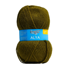 Пряжа Аля (Alya) 50% акрил50% шерсть 185м/100гр (зел.янтарь 1437)