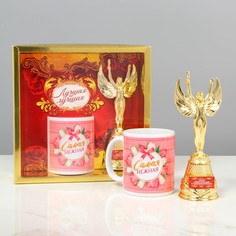 Подарочный набор "Самая обаятельная", (ника, кружка) 23х8,5х23 см No Brand