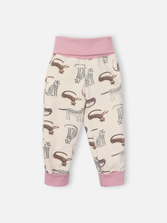 Брюки детские КотМарКот LEOPARDIC, молочный, 86