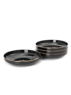 Тарелка суповая BLACK GOLD 19см Domenik