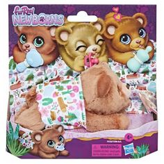 Интерактивная игрушка Hasbro FurReal Friends Новорожденный медвежонок, коричневый, F4158