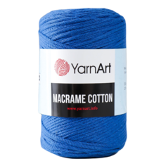 Пряжа "Macrame Cotton" 20% полиэстер, 80% хлопок 225м/250гр (772 василек) Yarn Art