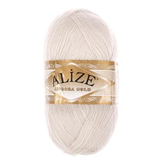 Пряжа "Angora Gold" 20% шерсть, 80% акрил 550м/100гр (599 слонов. кость) Alize