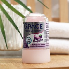 Дезодорант кристаллический Grace Mineral Herbal Deodorant с мангостином, 70 г