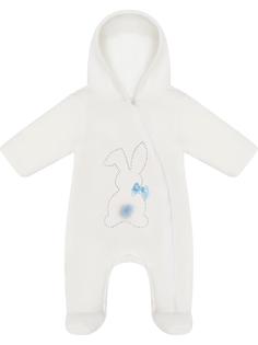Комбинезон детский Luxury Baby Заяц-голуб, белый, 80