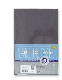 Простыня на резинке поплин, "АРТ Дизайн" "Радуга-Актив Графит"; 180 х 200 (размер) Артпостель