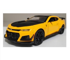 Машинка Panawealth Chevrolet Camaro Шевроле Камаро металлическая оранжевая 1:24, 2196