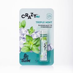 Бальзам для губ CRAZYme Triple Mint Lip Balm Тройная Мята, 5 г