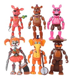 Фигурки Panawealth ФНАФ FNAF Five Nights at Freddys 6 шт. 14 см Pizzeria Simulat